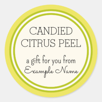 Sjabloon Citrus Peel Gift Label