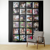 Sjabloon Collage met 24 foto's en aangepaste tekst Wandkleed (In situ)