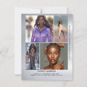 Sjabloon compcard voor modellen van Shining Stars (Achterkant)