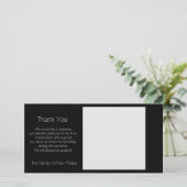 Sjabloon Condoleance Bedankt Favoriete afbeelding  (Staand voorkant)