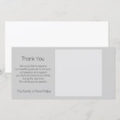 Sjabloon Condoleance Bedankt Favoriete afbeelding (Voorkant / Achterkant)