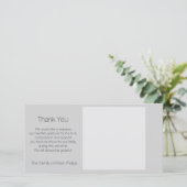 Sjabloon Condoleance Bedankt Favoriete afbeelding (Staand voorkant)