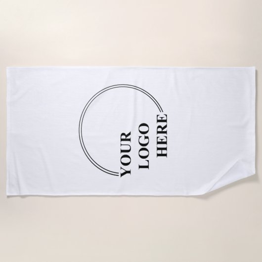 Sjabloon Creëer Uw Eigen Geschenk Idee Strandlaken (Voorkant)