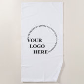 Sjabloon Creëer Uw Eigen Geschenk Idee Strandlaken (Voorkant)