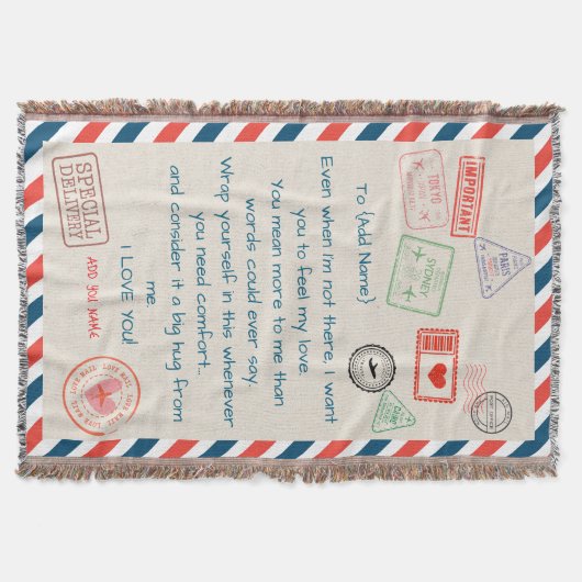 Sjabloon Custom Text Sherpa Blanket – We Love You Deken (Voorkant)