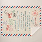 Sjabloon Custom Text Sherpa Blanket – We Love You Sherpa Deken (Voorkant (horizontaal))