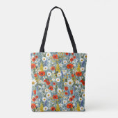 Sjabloon Cute Chic Bloemen Boho Persoonlijk Tote Bag (Achterkant)