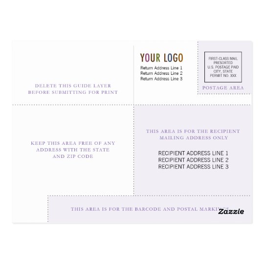 Sjabloon de bedrijfs van het Briefkaart met Logo &