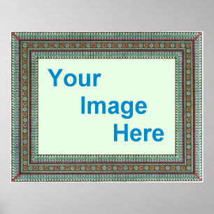 Sjabloon Decoratieve Poster Border