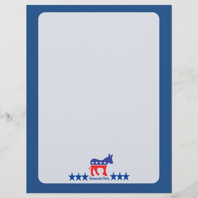 Sjabloon democratische lege campagne (Voorkant)