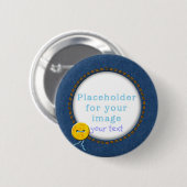 Sjabloon "Denim & Button" Ronde Button 5,7 Cm (Voorkant /achterkant)