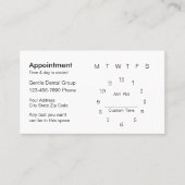 Sjabloon Dentist Appointment Card Afsprakenkaartje (Voorkant)