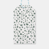 Sjabloon dierentuindieren Baby shower-vetoormerk Cadeaulabel (Achterkant)