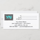 Sjabloon Ditsy1 gift certificaat (Achterkant)