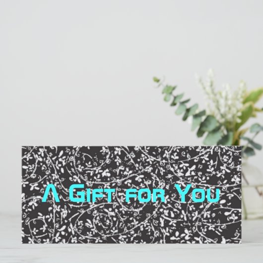 Sjabloon Ditsy1 gift certificaat (Staand voorkant)