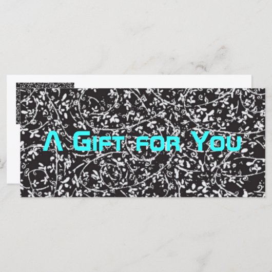 Sjabloon Ditsy1 gift certificaat (Voorkant / Achterkant)