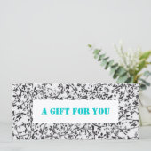 Sjabloon Ditsy2 gift certificaat (Staand voorkant)