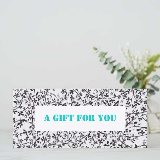 Sjabloon Ditsy2 gift certificaat (Staand voorkant)
