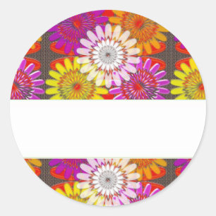 Sjabloon DIY BLANK groet toevoegen Naam wijzigen A Ronde Sticker