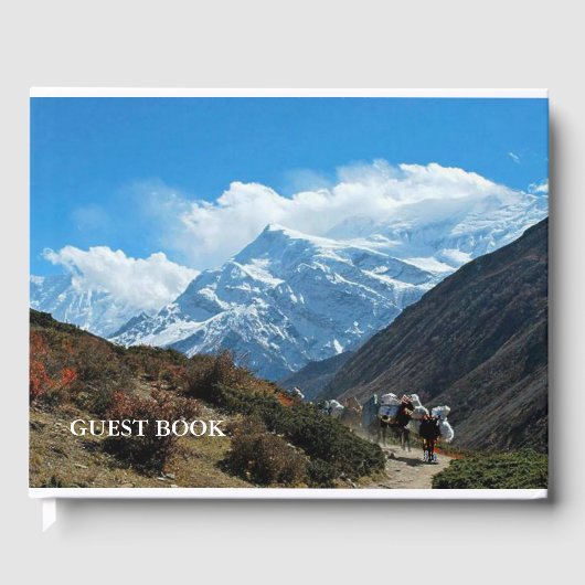 SJABLOON DIY kleur wijzigen voeg foto tekstkleur t Gastenboek (Voorkant)