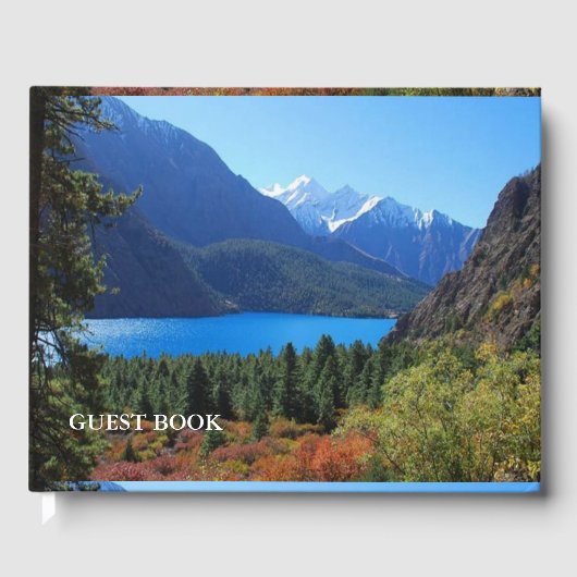 SJABLOON DIY kleur wijzigen voeg foto tekstkleur t Gastenboek (Voorkant)