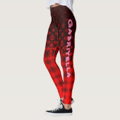 Sjabloon DIY rood patroon ontwerp Leggings (Links)