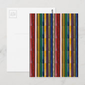 Sjabloon DIY TEKST TOEVOEGEN AFBEELDING Rainbow Em Briefkaart (Voorkant / Achterkant)