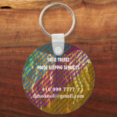 Sjabloon: DIY Vervang uw eigen TEKST in Afbeelding Sleutelhanger (Voorkant)