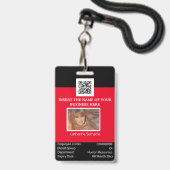 SJABLOON DOUANE-kaart voor werknemers met dubbele  Badge (Front with Lanyard)