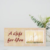 Sjabloon Dreaming Sails Cadeaubon (Staand voorkant)