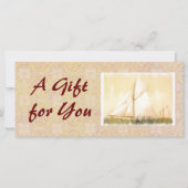 Sjabloon Dreaming Sails Cadeaubon (Voorkant)