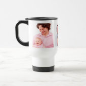 Sjabloon drie familiefoto's op maat reisbeker (Links)