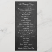 Sjabloon Elegant Chalkboard Wedding Program (Achterkant)