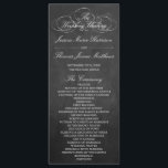 Sjabloon Elegant Chalkboard Wedding Program<br><div class="desc">Elegant Chalkboard Wedding Program Sjabloon.</div>