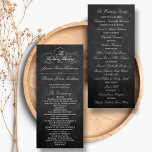 Sjabloon Elegant Chalkboard Wedding Program<br><div class="desc">Elegant Chalkboard Wedding Program Sjabloon.</div>