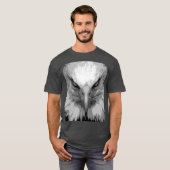 Sjabloon Elegant Eagle Face Mannen T-shirt (Voorkant volledig)