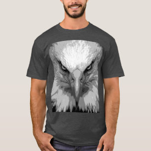 Sjabloon  Elegant Eagle Face Mannen T-shirt