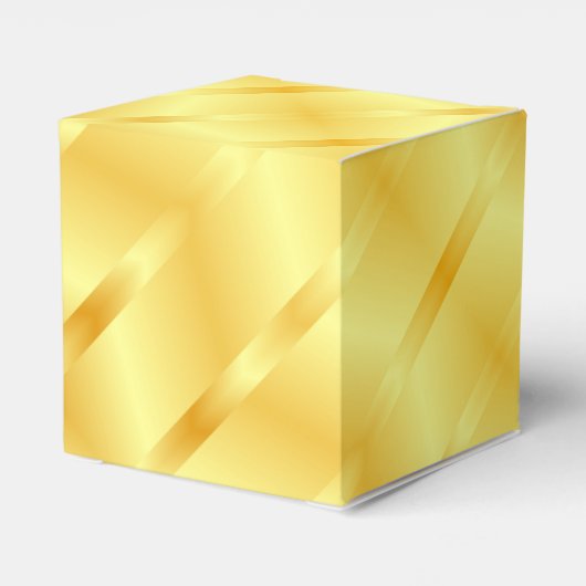 Sjabloon Elegant Faux Gold Metallic look Modern Bedankdoosjes (Achterkant)