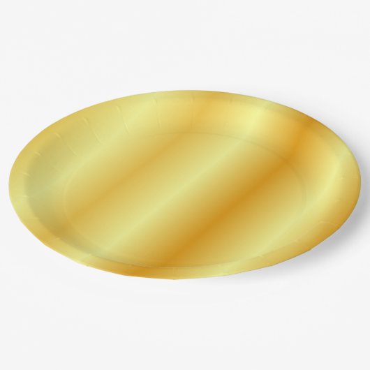 Sjabloon Elegant Glamourey Trendy Faux Gold Papieren Bordje (Gekanteld)