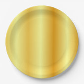 Sjabloon Elegant Glamourey Trendy Faux Gold Papieren Bordje (Voorkant)