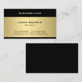 Sjabloon Elegant Gold Professional Modern Trendy Visitekaartje (Voorkant / Achterkant)