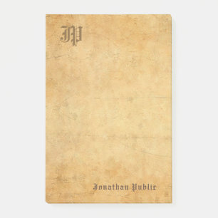  Sjabloon Elegant Handgeschreven Monogram Post-it® Notes