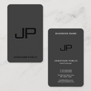 Sjabloon Elegant Modern Monogram Initiaal Luxe Visitekaartje
