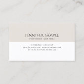 Sjabloon Elegant Moderne Minimalistisch Gepersonal Visitekaartje (Voorkant)