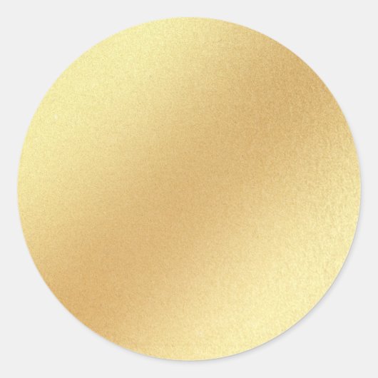 Sjabloon Elegant Nep Goud Glitters Glamour Blank Ronde Sticker (Voorkant)