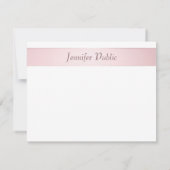 Sjabloon Elegant Roos Gold Handwrited Script (Achterkant)