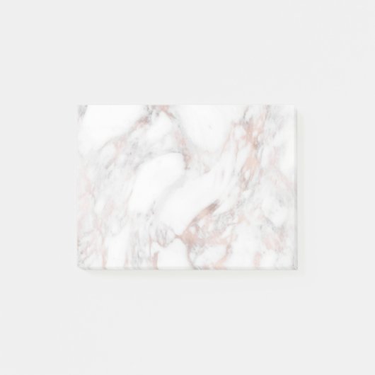 Sjabloon Elegant Roos Marble Background Moderne Post-it® Notes (Voorkant)