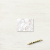 Sjabloon Elegant Roos Marble Background Moderne Post-it® Notes (Op bureau)