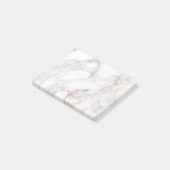 Sjabloon Elegant Roos Marble Background Moderne Post-it® Notes (Schuin)