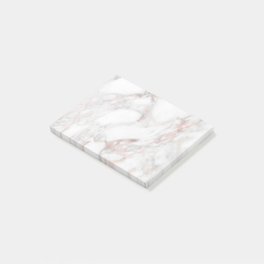 Sjabloon Elegant Roos Marble Background Moderne Post-it® Notes (Schuin)